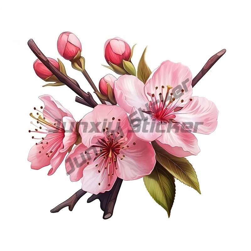 Laptop Accessories Pink - 핑크 사쿠라 아트스틱 자동차 스티커 멋진