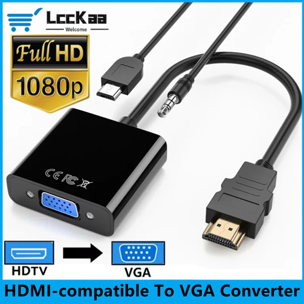 Hdmi Vga Adapter - HDMI 호환 VGA 변환기 케이블 HD