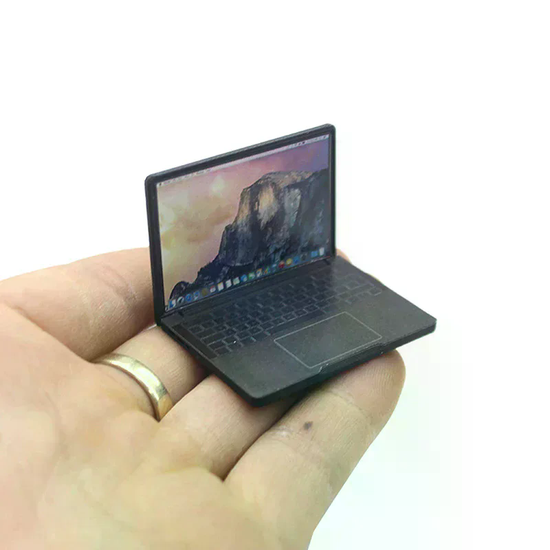 Laptop Accessories Cute - 귀여운 시뮬레이션 1:12 미니 노트북 컴퓨터