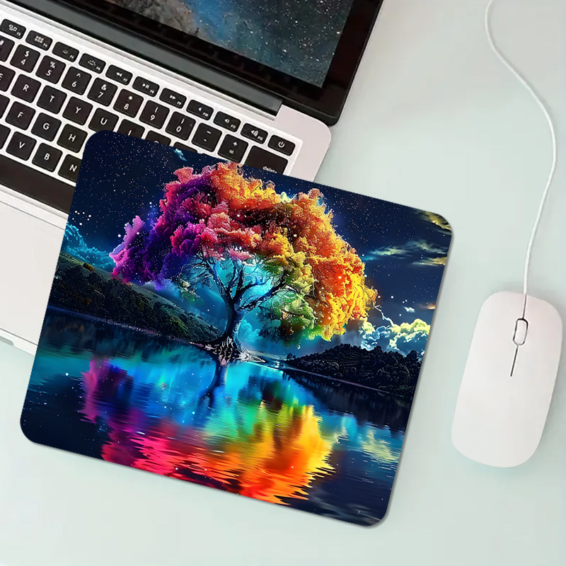 Laptop Accessories Officeworks - 다채로운 마법의 나무 작은 마우스 패드