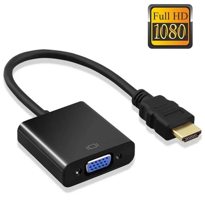 Hdmi Vga Adapter - HD 1080P HDMI-VGA 케이블 컨버터 (오디오