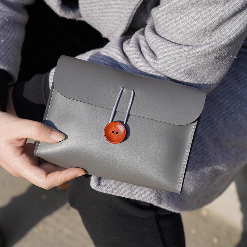 Laptop Accessories Pouch - PU 가죽 파우치 충전기 보관 가방