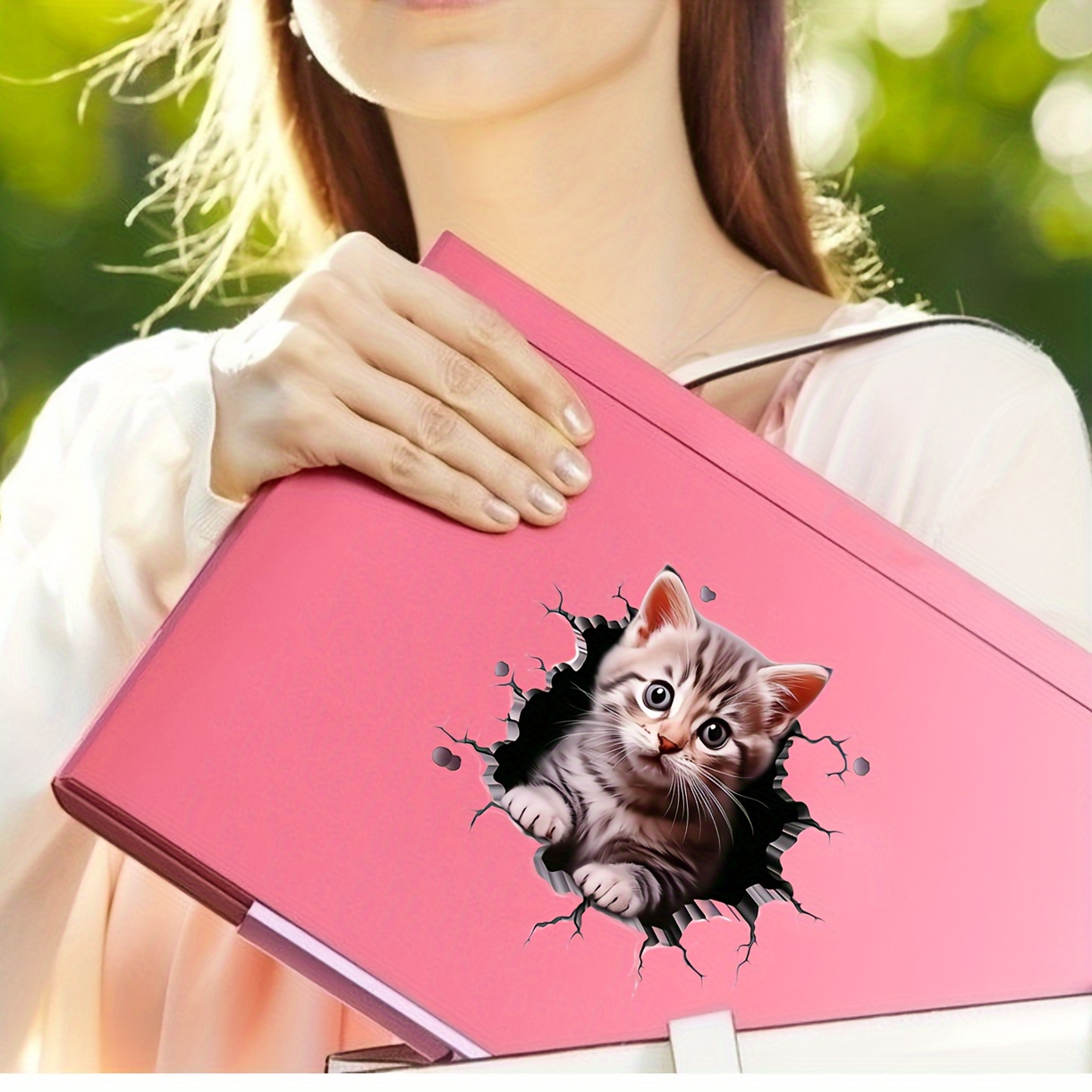 폴리염화비닐 고양이 패턴 자동차 데칼, 자동차, 오토바 - Laptop Accessories Cute 리뷰 및 가격