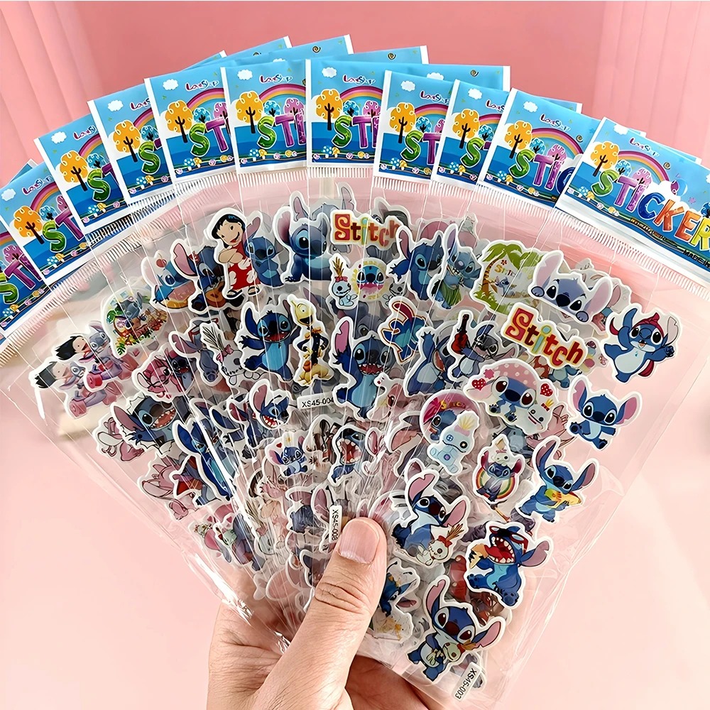 48 시트 귀여운 디즈니 릴로 스티치 스티커 핸드 아카 - Laptop Accessories Cute 리뷰 및 가격