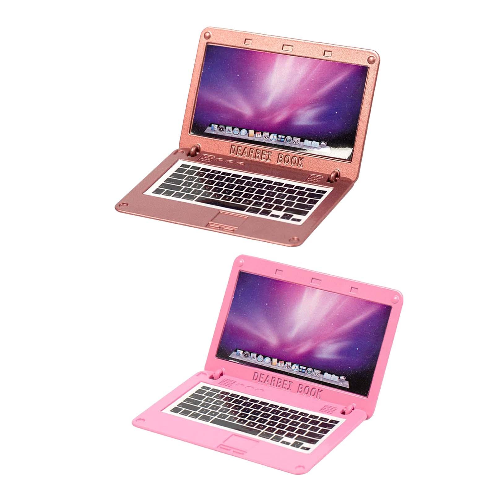 인형의 집 미니어처 노트북 컴퓨터 장난감 핑크색 아연  - Laptop Accessories Pink 리뷰 및 가격