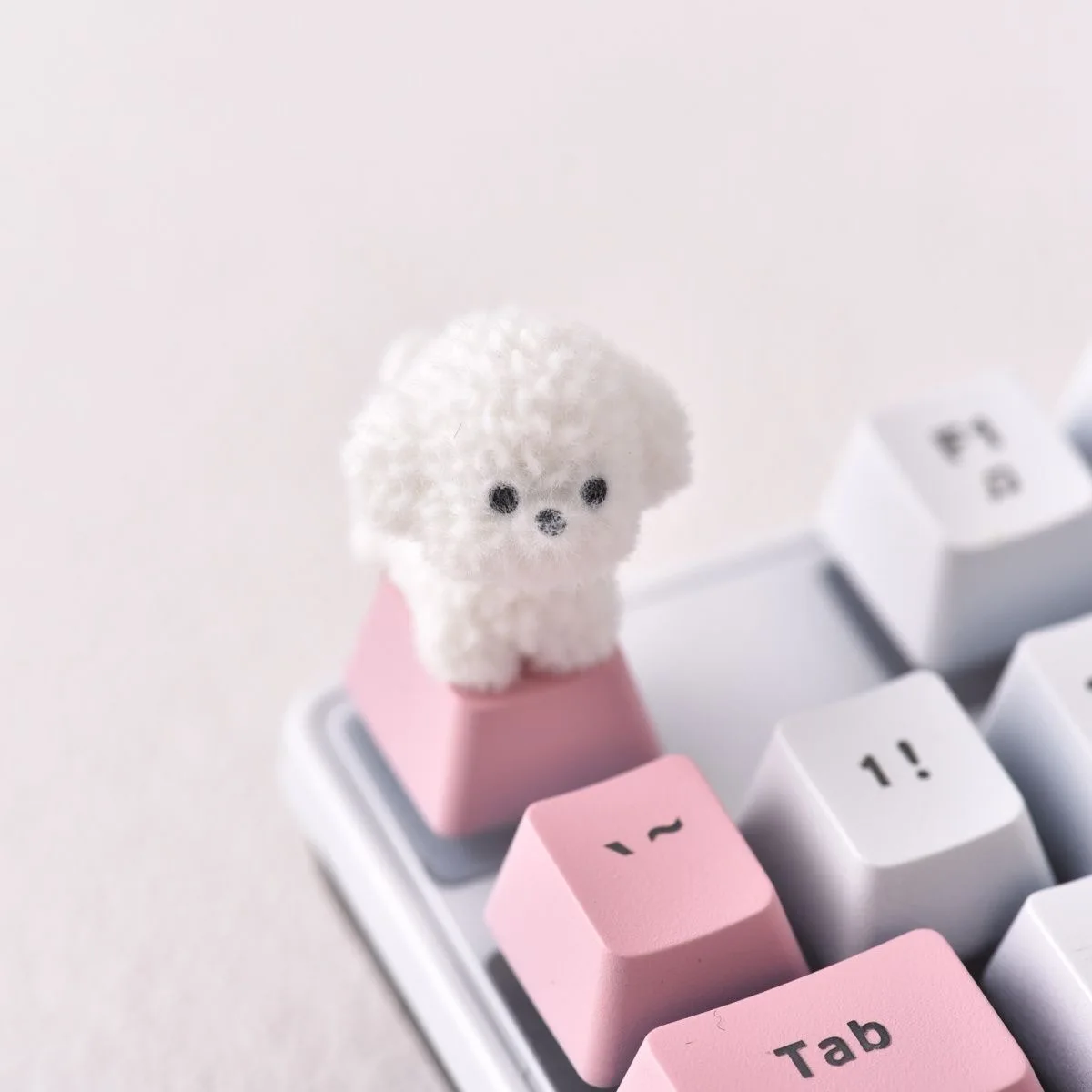 새로운 뽑아 테디 개 키 캡 DIY 수제 맞춤형 크로스 - Laptop Accessories Cute 리뷰 및 가격
