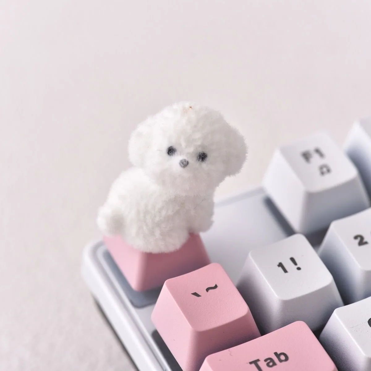 새로운 뽑아 테디 개 키 캡 DIY 수제 맞춤형 크로스 - Laptop Accessories Cute 리뷰 및 가격