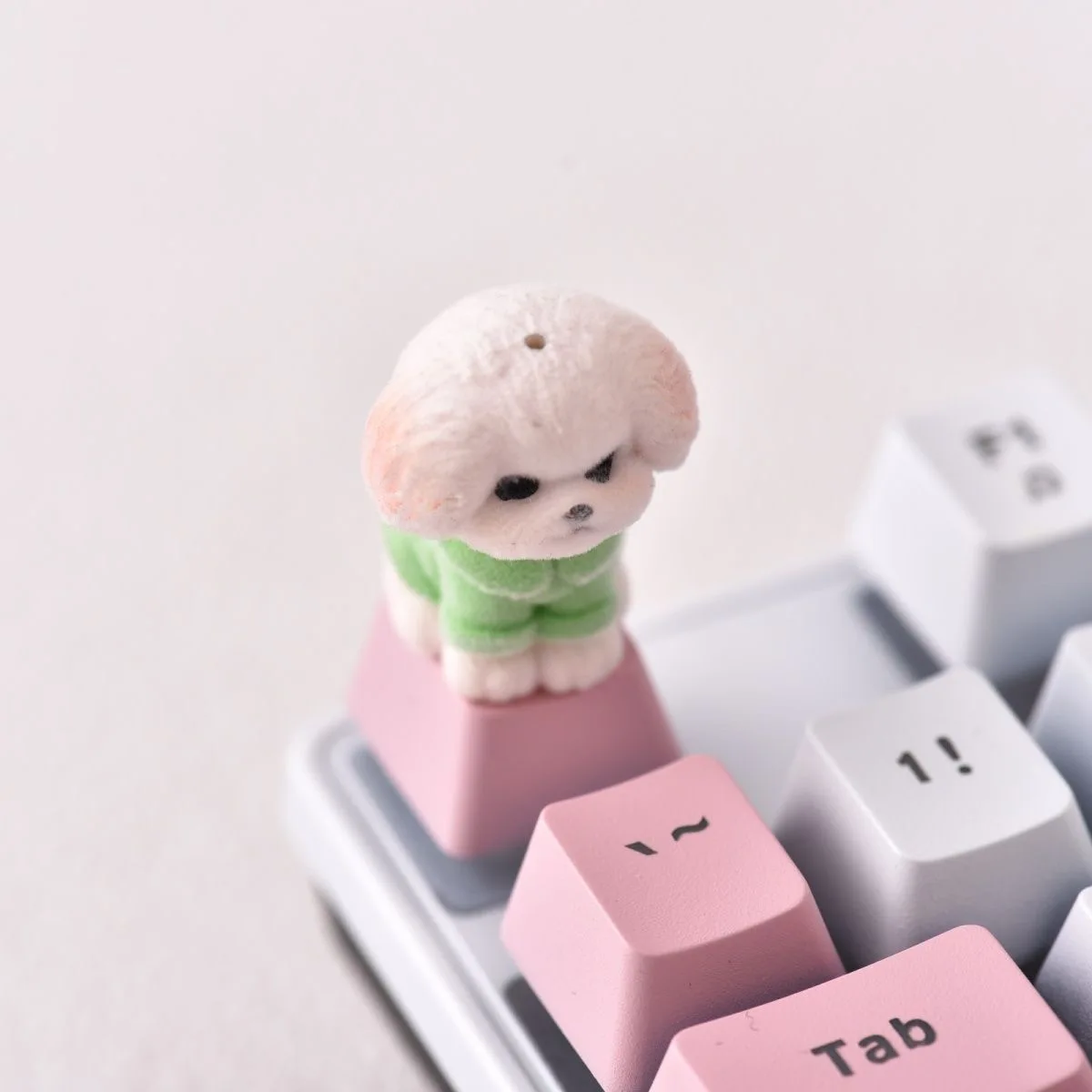 새로운 뽑아 테디 개 키 캡 DIY 수제 맞춤형 크로스 - Laptop Accessories Cute 리뷰 및 가격