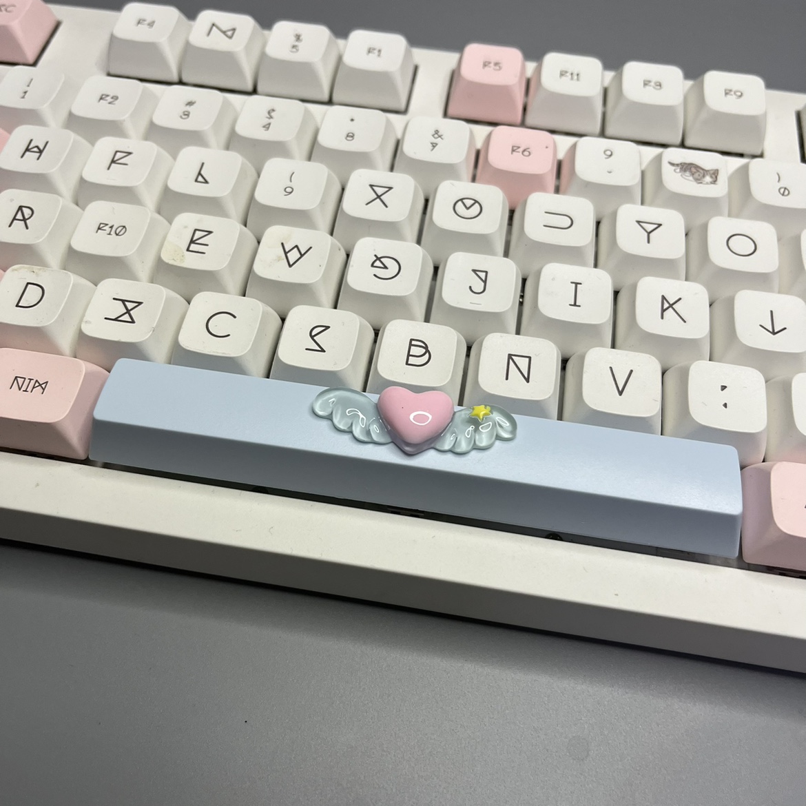 DIY 귀여운 마술 사랑 날개 Keycap 6.25u  - Laptop Accessories Cute 리뷰 및 가격