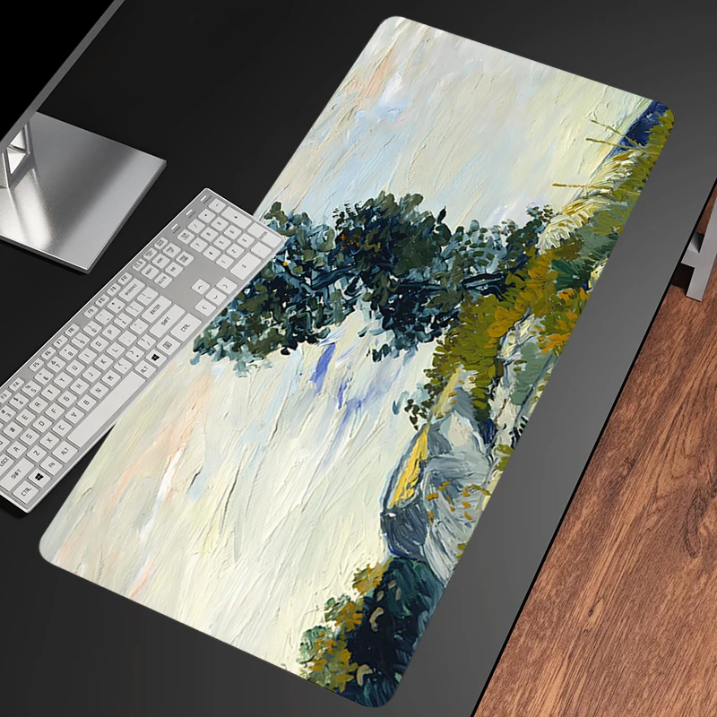 크리 에이 티브 유화 별이 빛나는 밤 마우스 패드 게임 - Laptop Accessories Protector 리뷰 및 가격