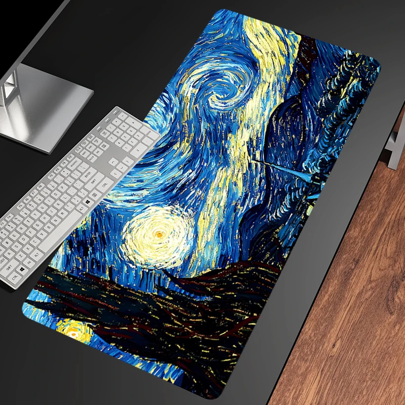 크리 에이 티브 유화 별이 빛나는 밤 마우스 패드 게임 - Laptop Accessories Protector 리뷰 및 가격