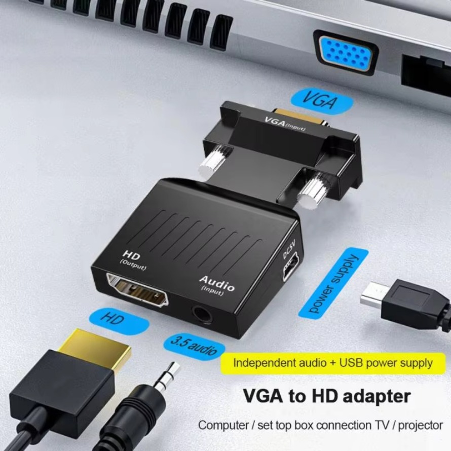 VGA-HDMI 호환 변환기 1080P 남성-여성 오디 - Hdmi Vga Adapter 리뷰 및 가격