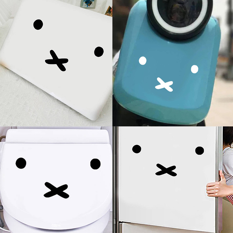 카와이 미피 만화 이모티콘 자동차 스티커 연료 탱크 커 - Laptop Accessories Protector 리뷰 및 가격