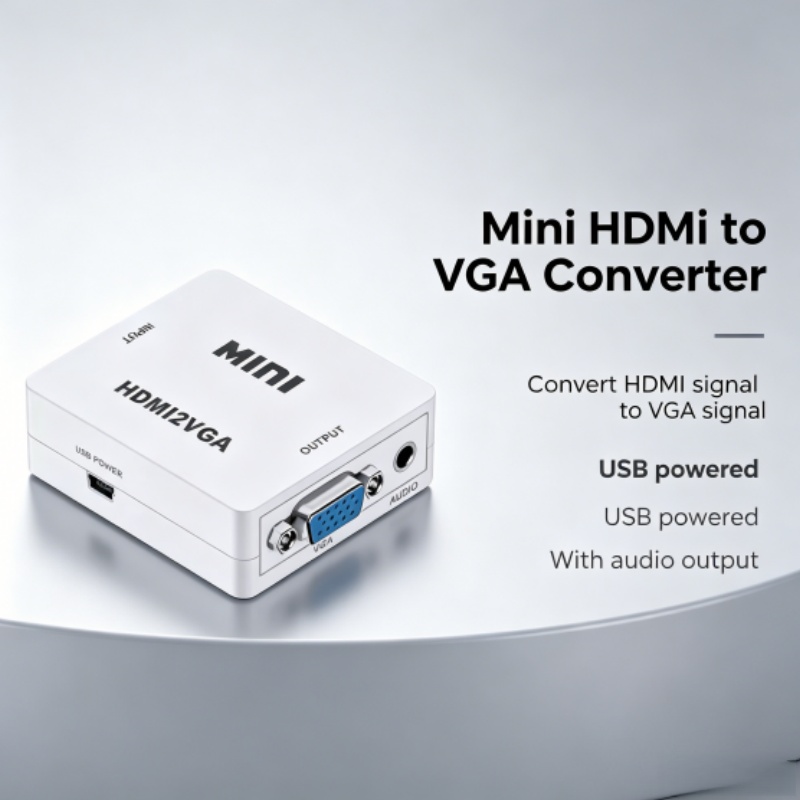 오디오 1080P 비디오 컨버터가 포함된 HDMI-VG - Hdmi Vga Adapter 리뷰 및 가격