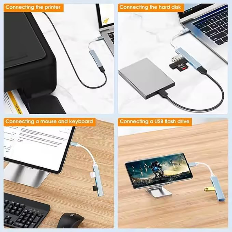 4포트 멀티 스플리터 타입 C 허브 USB 어댑터 OT - Apple Accessories Laptop 리뷰 및 가격