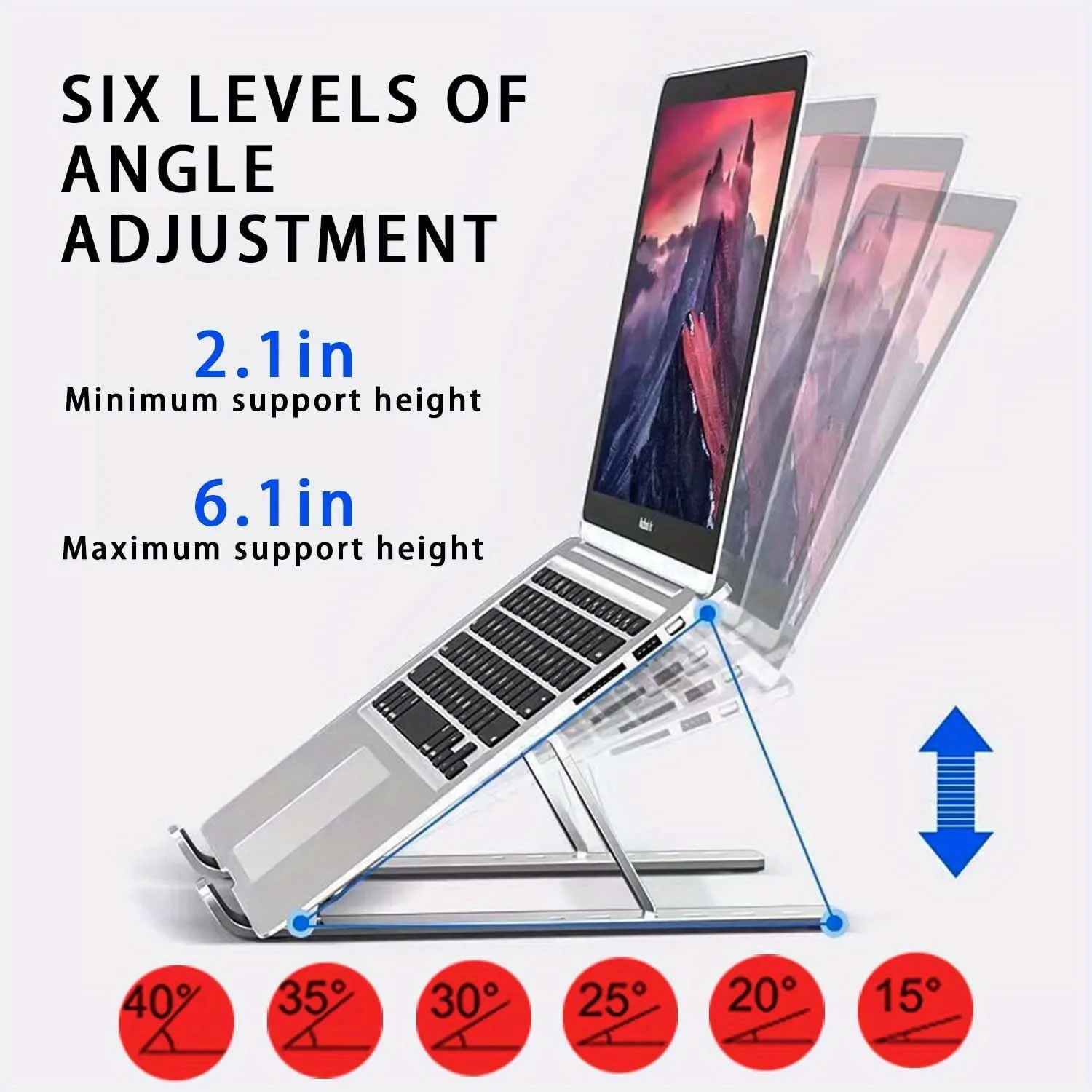 조정 가능한 알루미늄 노트북 스탠드 - 8~16인치 노 - Laptop Ergonomic Accessories 리뷰 및 가격