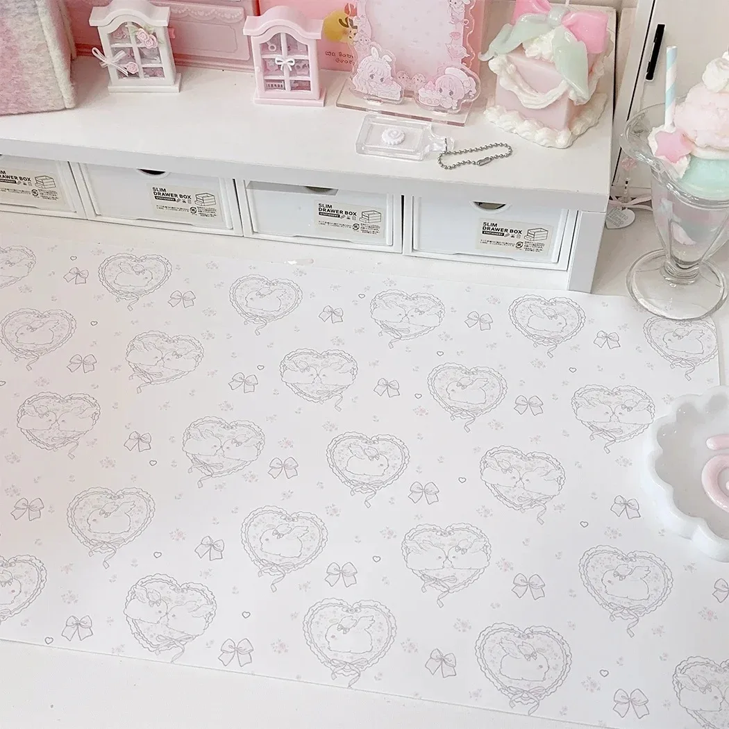 귀여운 핑크 토끼 소녀 하트 가죽 책상 패드 마우스 보 - Laptop Accessories Pink 리뷰 및 가격