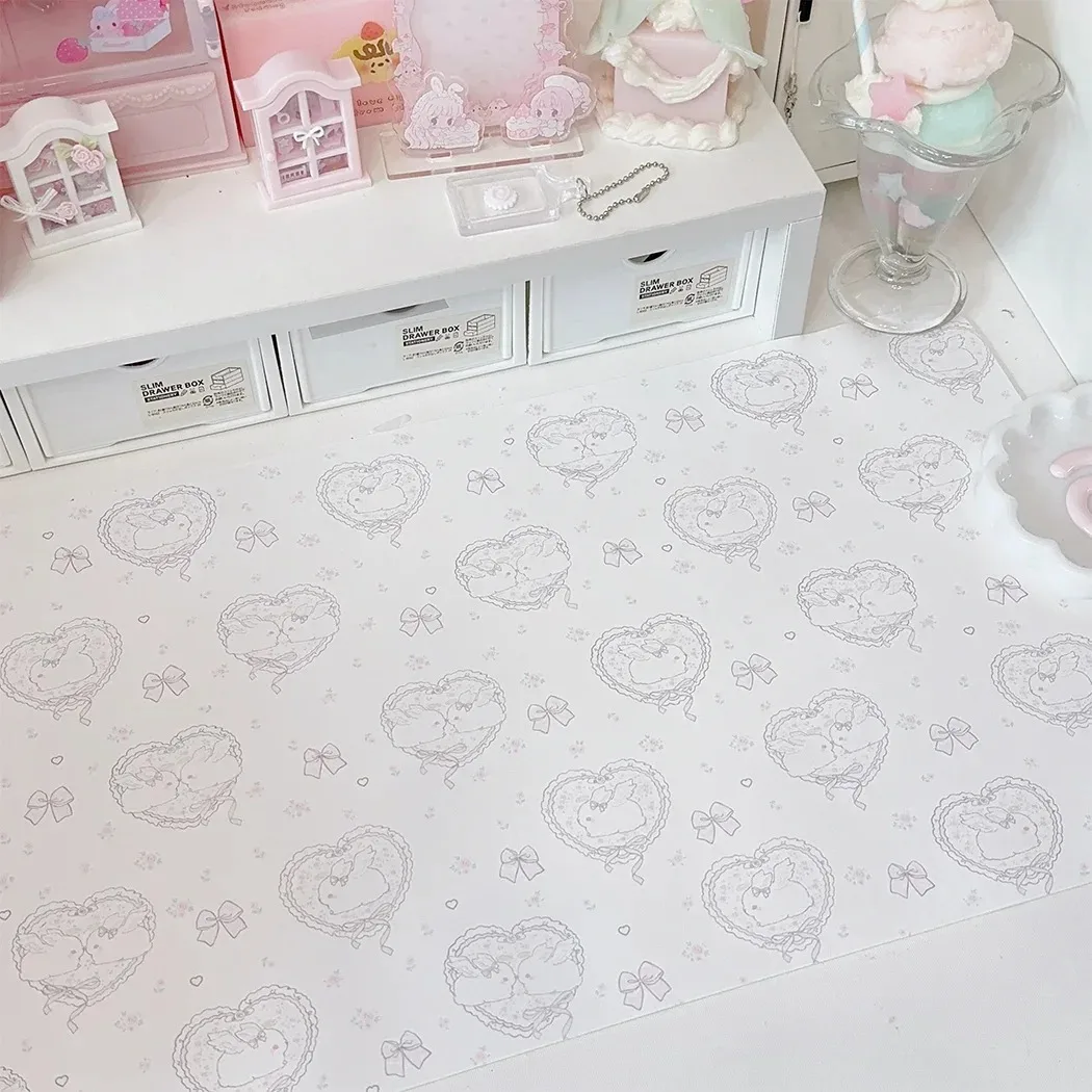 귀여운 핑크 토끼 소녀 하트 가죽 책상 패드 마우스 보 - Laptop Accessories Pink 리뷰 및 가격
