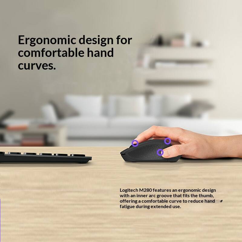 데스크탑 액세서리 무선 마우스 M280 2.4G 저전력 - Laptop Accessories Officeworks 리뷰 및 가격