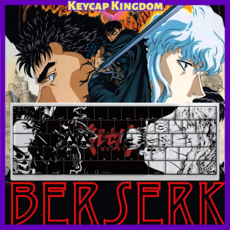 BERSERK 테마 애니메이션 키캡 98 키 기계식 키 - Laptop Accessories Gifts 리뷰 및 가격