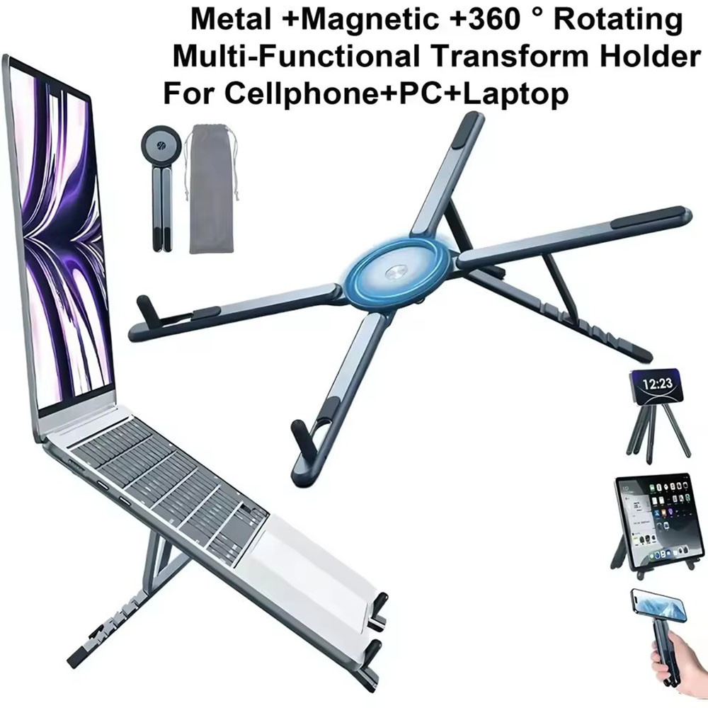 휴대용 자석식 휴대폰 거치대 & 셀카봉 3-in-1 접 - Laptop Ergonomic Accessories 리뷰 및 가격
