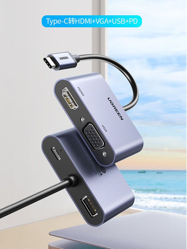 UGREEN USB C 허브 타입-C to HDMI V - Hdmi Vga Adapter 리뷰 및 가격