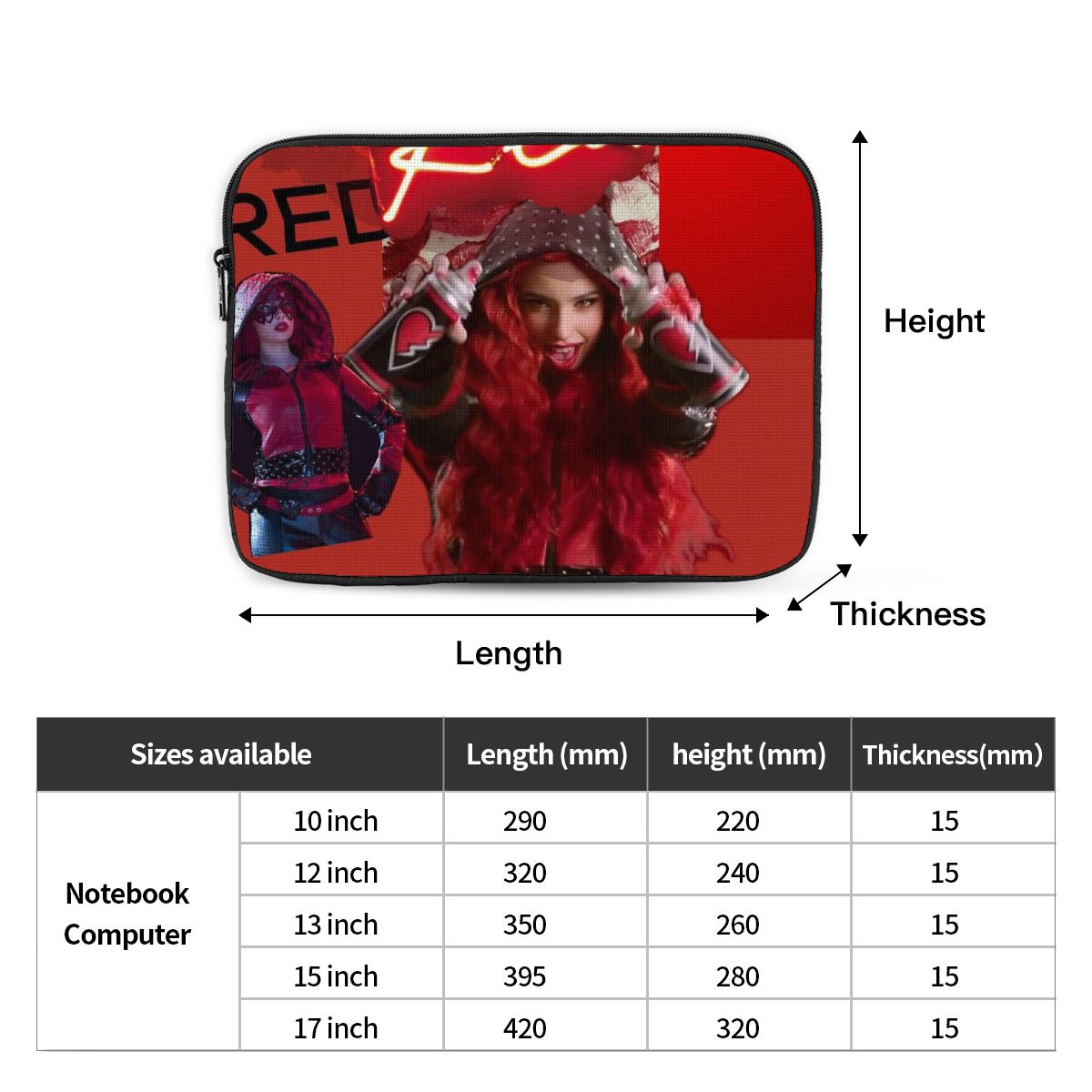 Descendants 4 The Rise Of Red  - Laptop Accessories Pouch 리뷰 및 가격