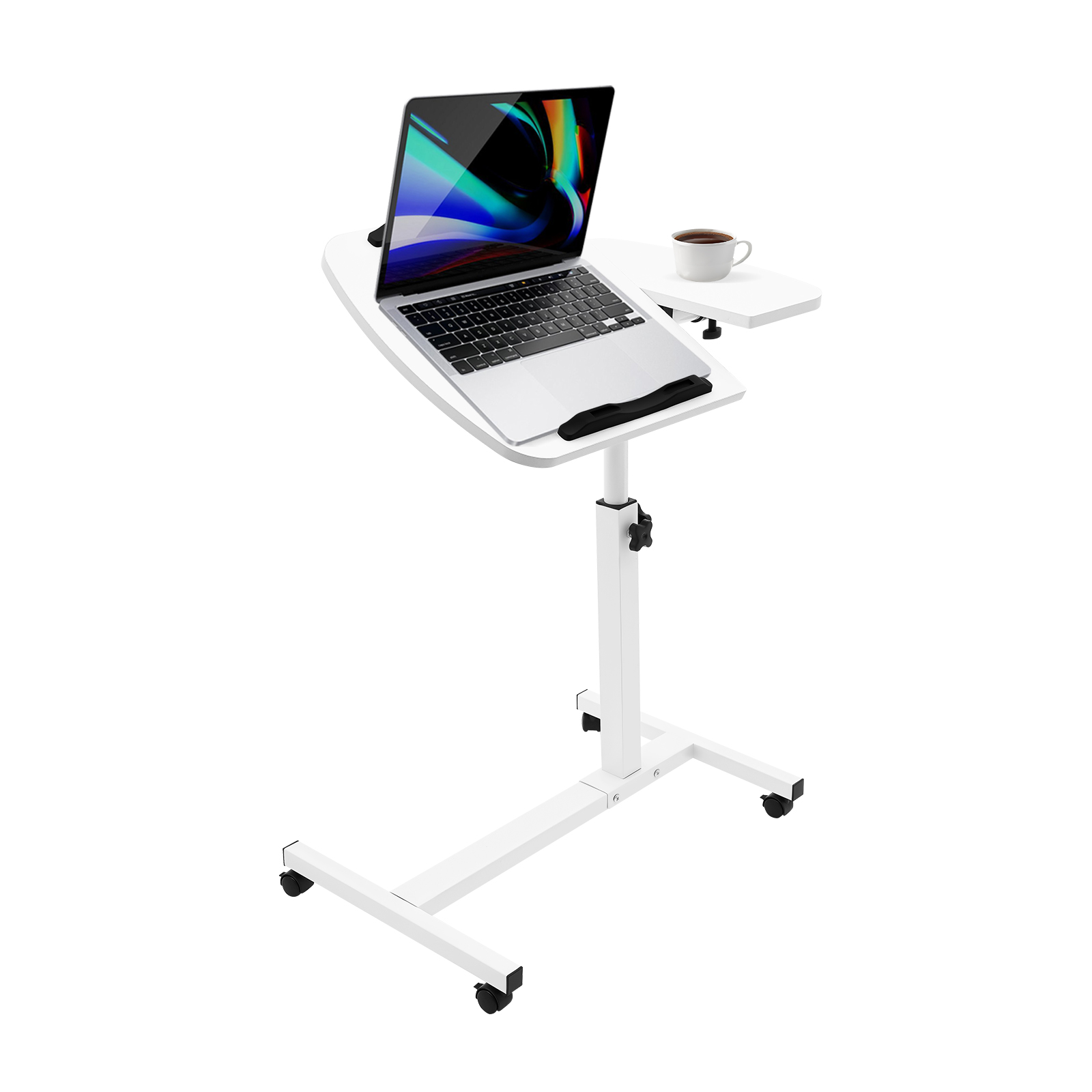조절 가능한 롤링 노트북 책상 스탠드, 흰색 MDF 탄 - Laptop Accessories Officeworks 리뷰 및 가격